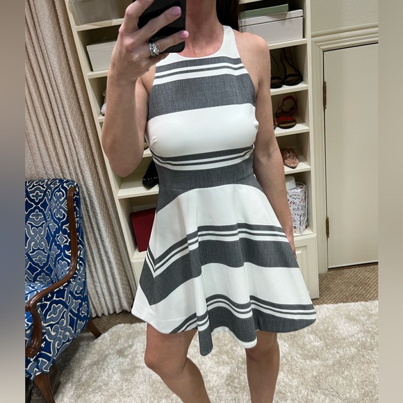 NWOT Elizabeth And James Magdalena Stripe Dress - Picture 6 of 8